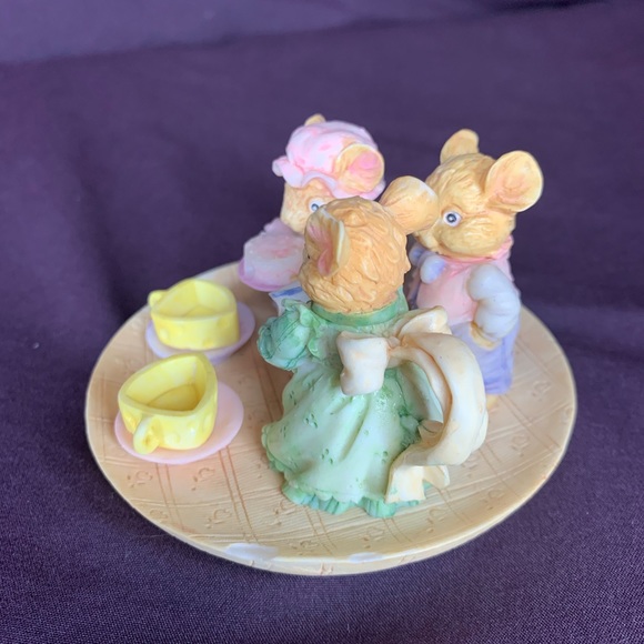 miniature mice tea party figurines - Picture 4 of 15